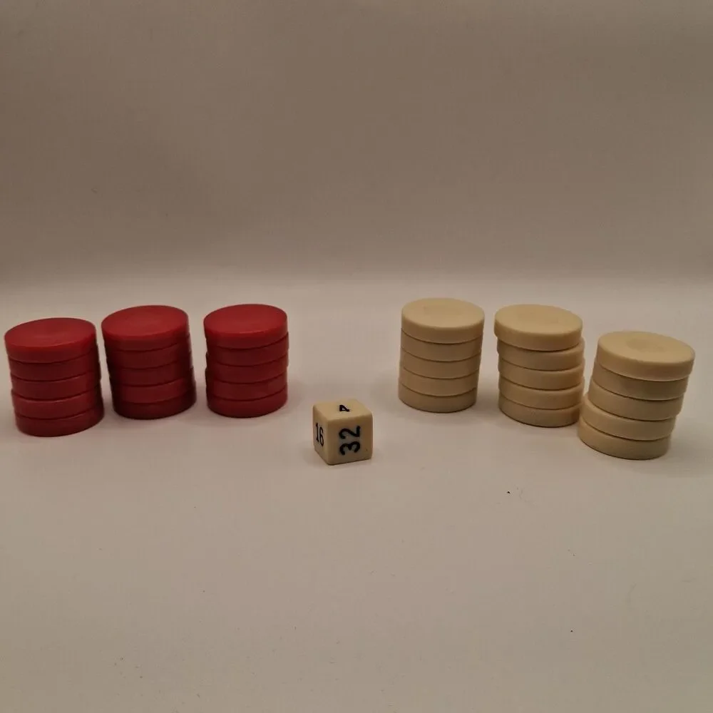 Vintage Backgammon Pieces